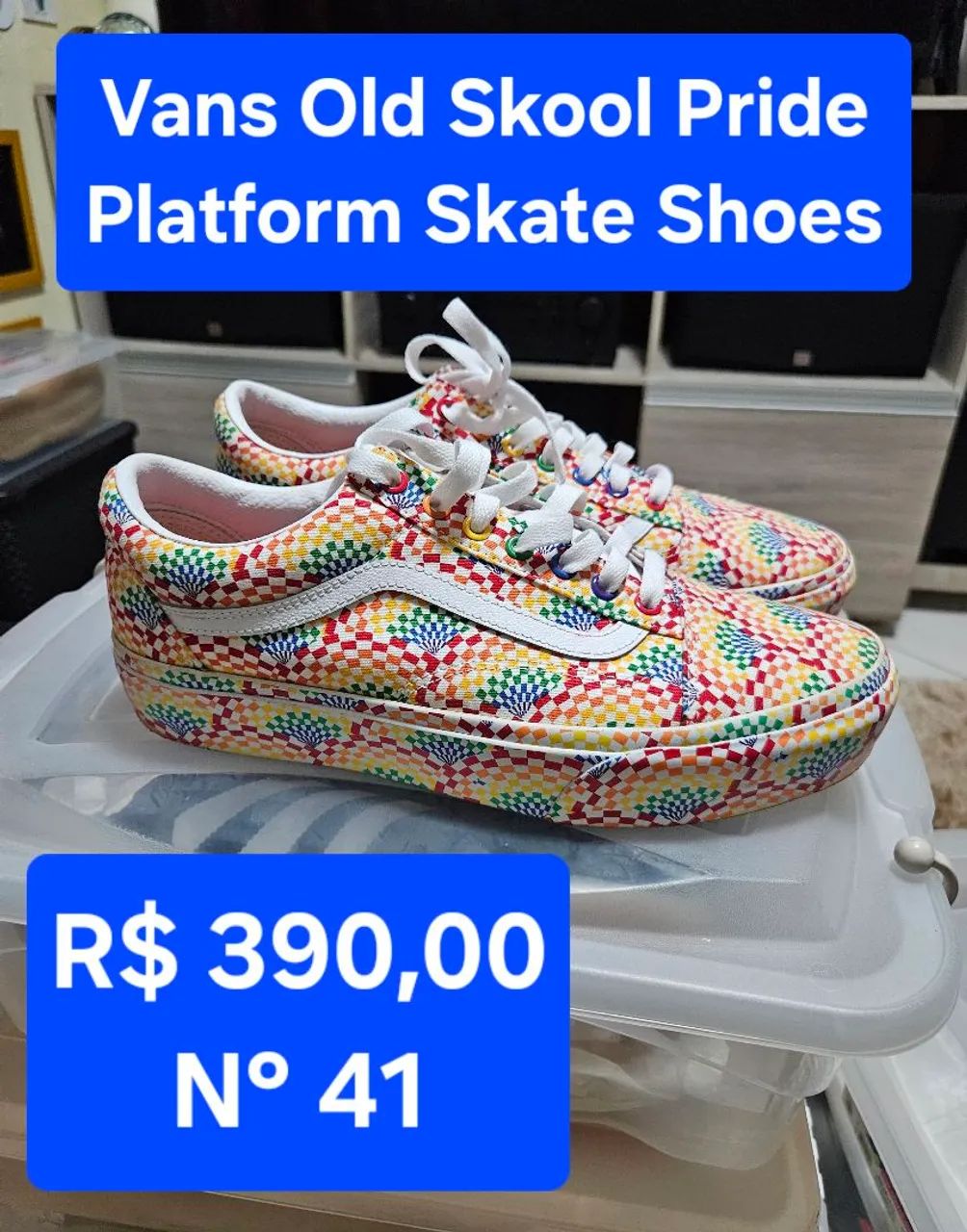 Tênis Vans Old Skool Pride Platform Skate Shoes