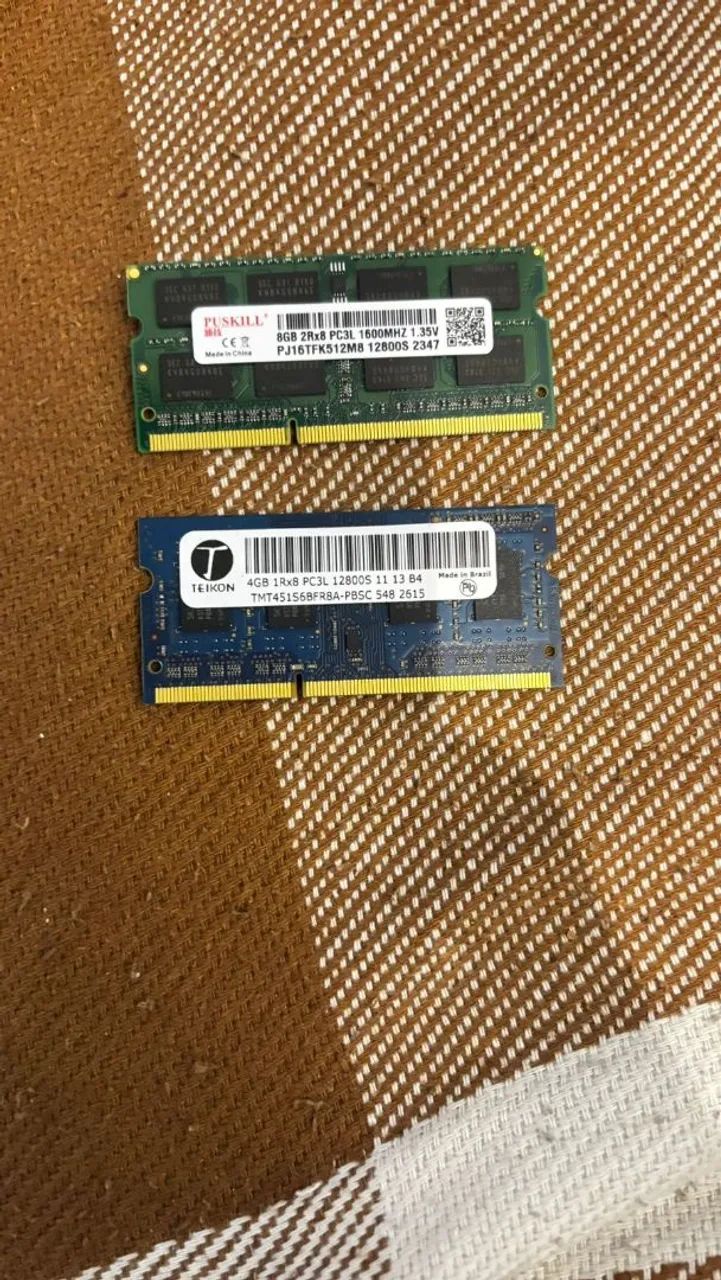 DDR3 RAM memory 8 GB and 4 GB for notebook. Price in description!!