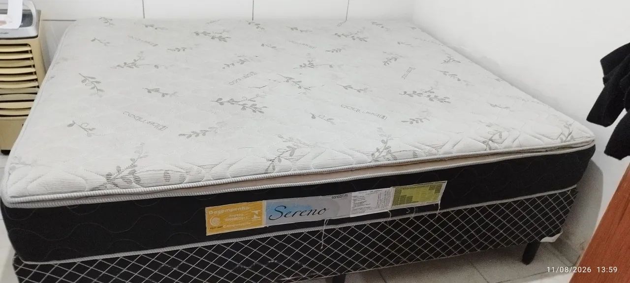 CAMA BOX 158x198x025 CM, EM ÓTIMO ESTADO