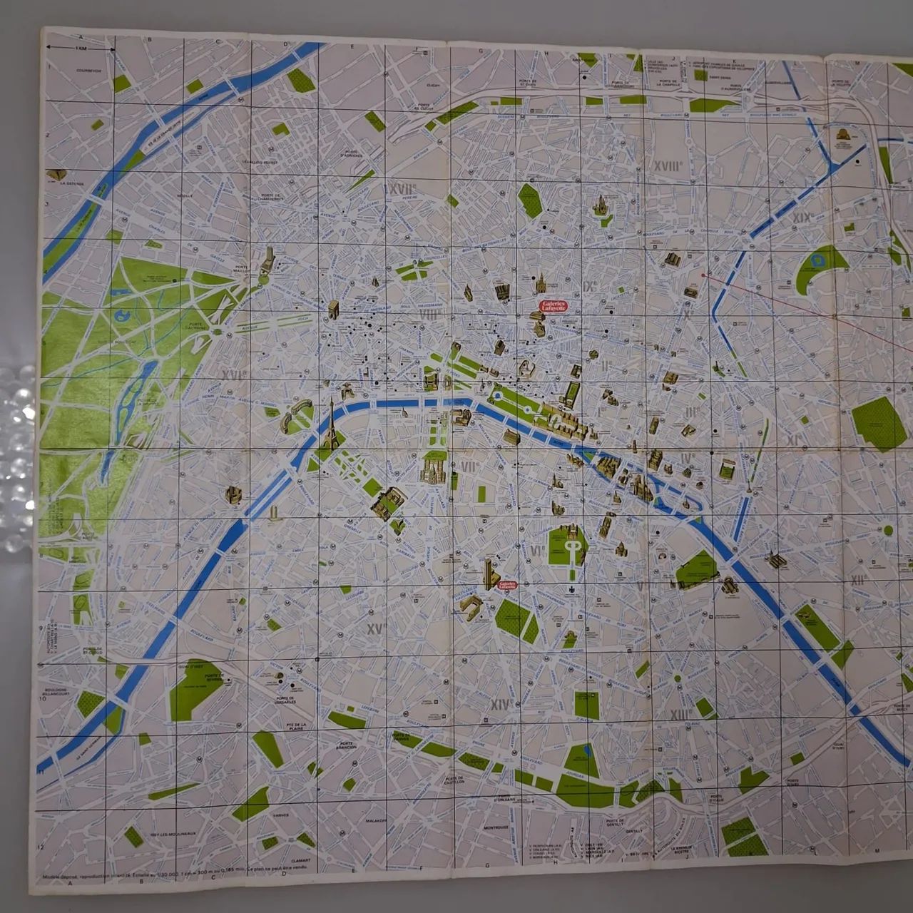 Mapa de Paris - Antigo da Década de 80 - Foto 4
