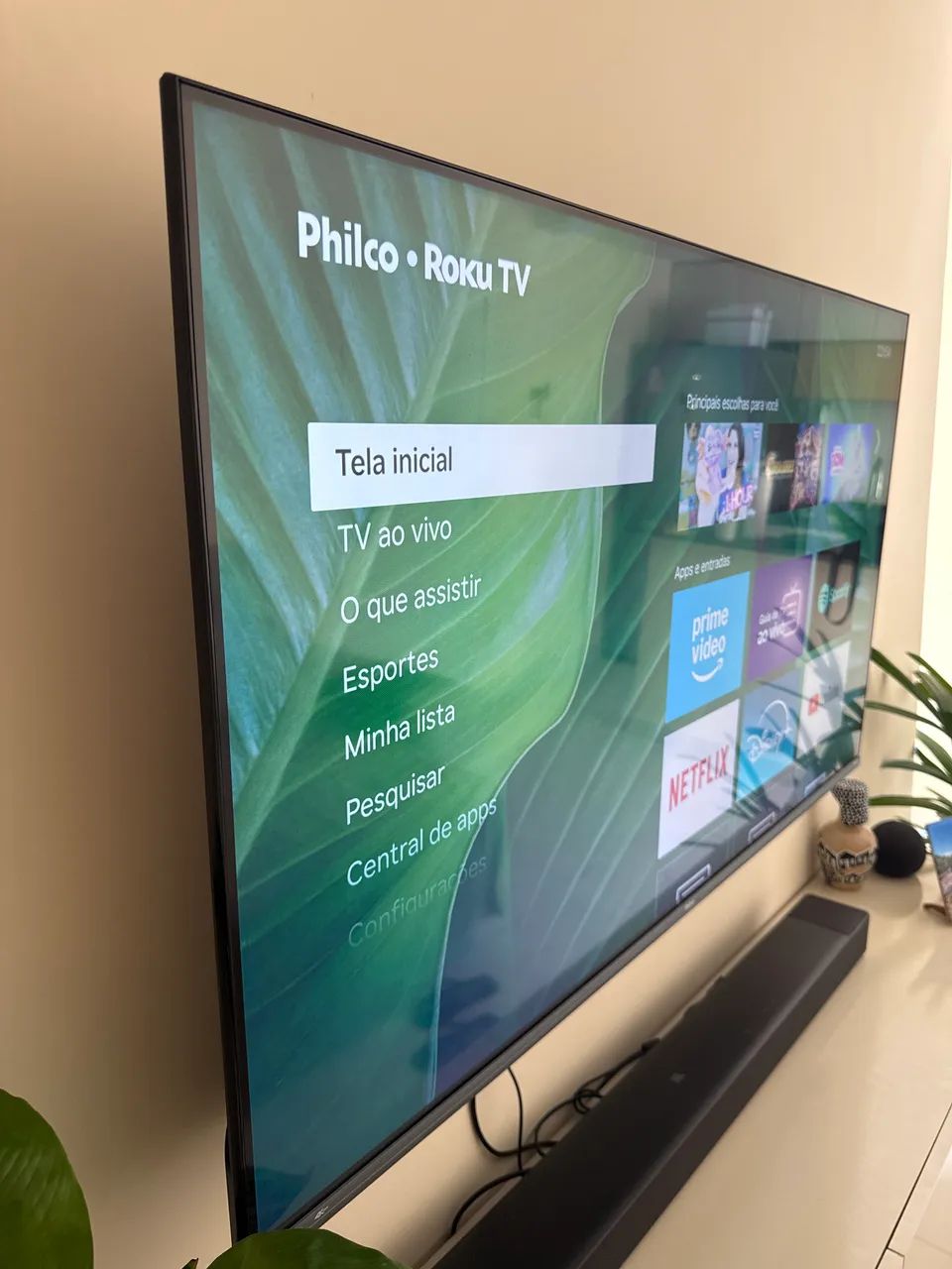 Tv 50 polegadas 4K Philco Roku Dolby audio - Foto 2