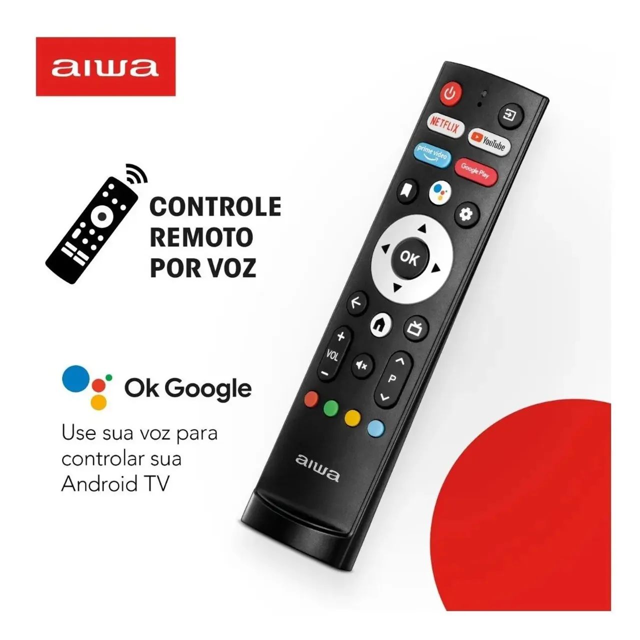 TV AIWA 50" MUITO NOVA E MUITO BOA COM COMANDO DE VOZ 7 MESES DE USO - Foto 2