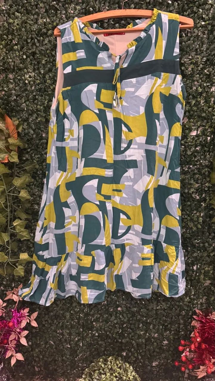 Vestido em linho com viscose tam G - Foto 2