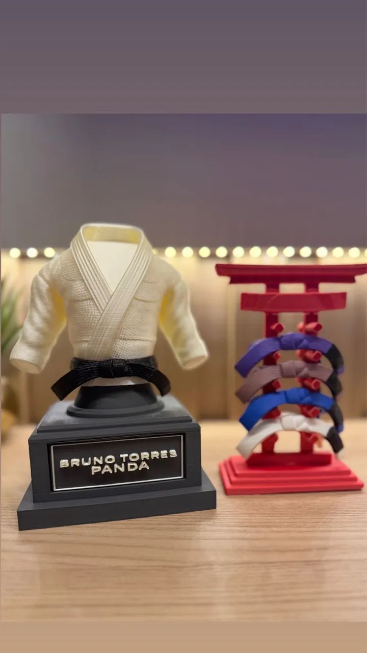 Mini Kimono + suporte com faixas  / personalizado  - Foto 3