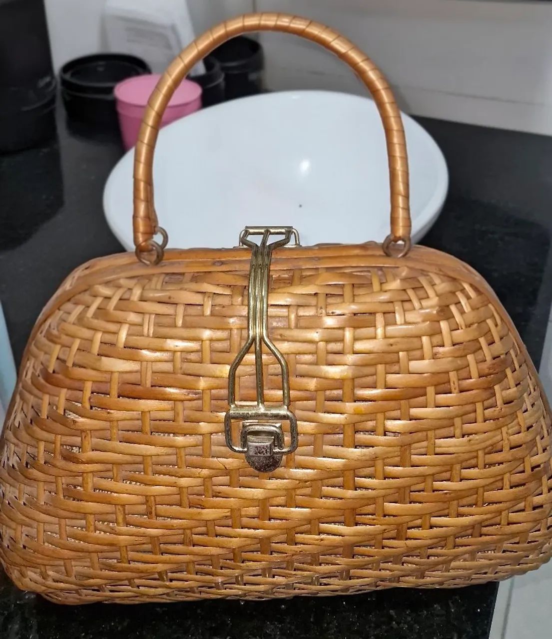 Bolsa vintage em Vime