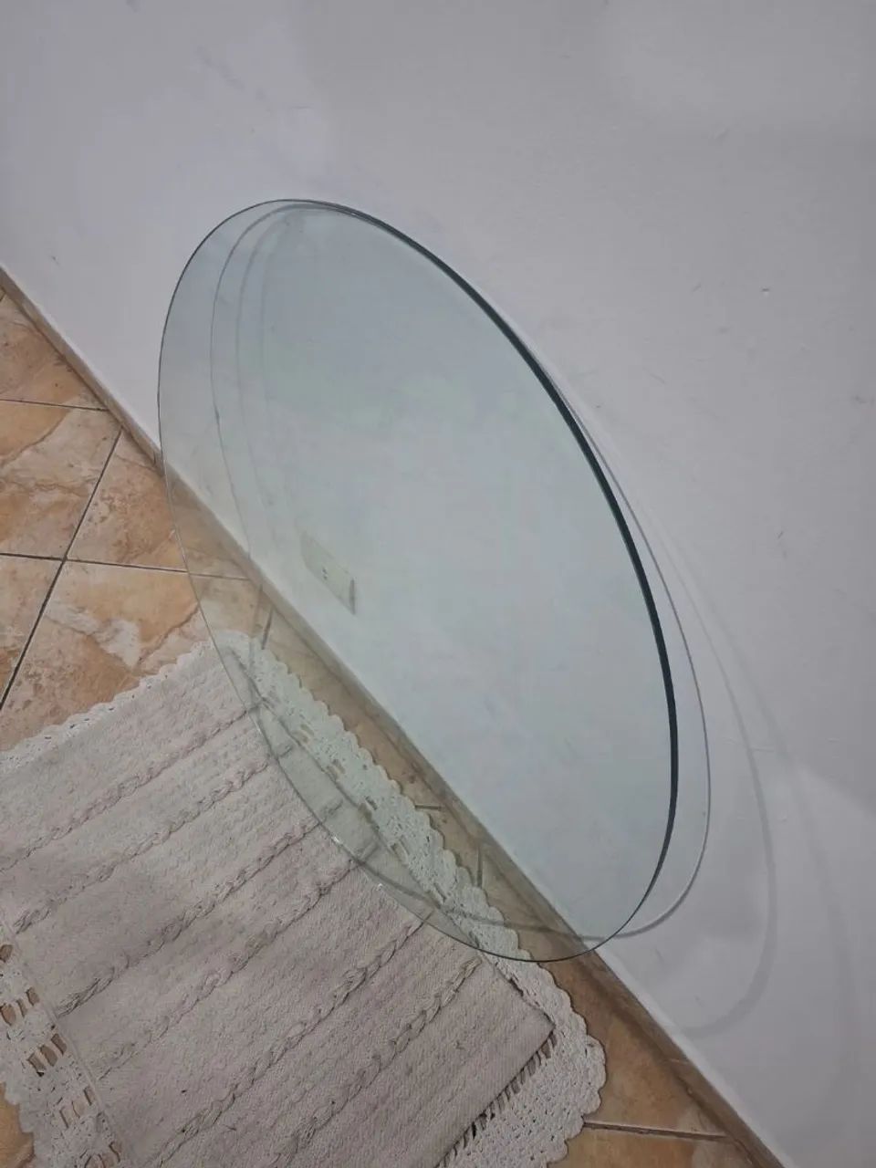 Tampo de mesa de vidro 