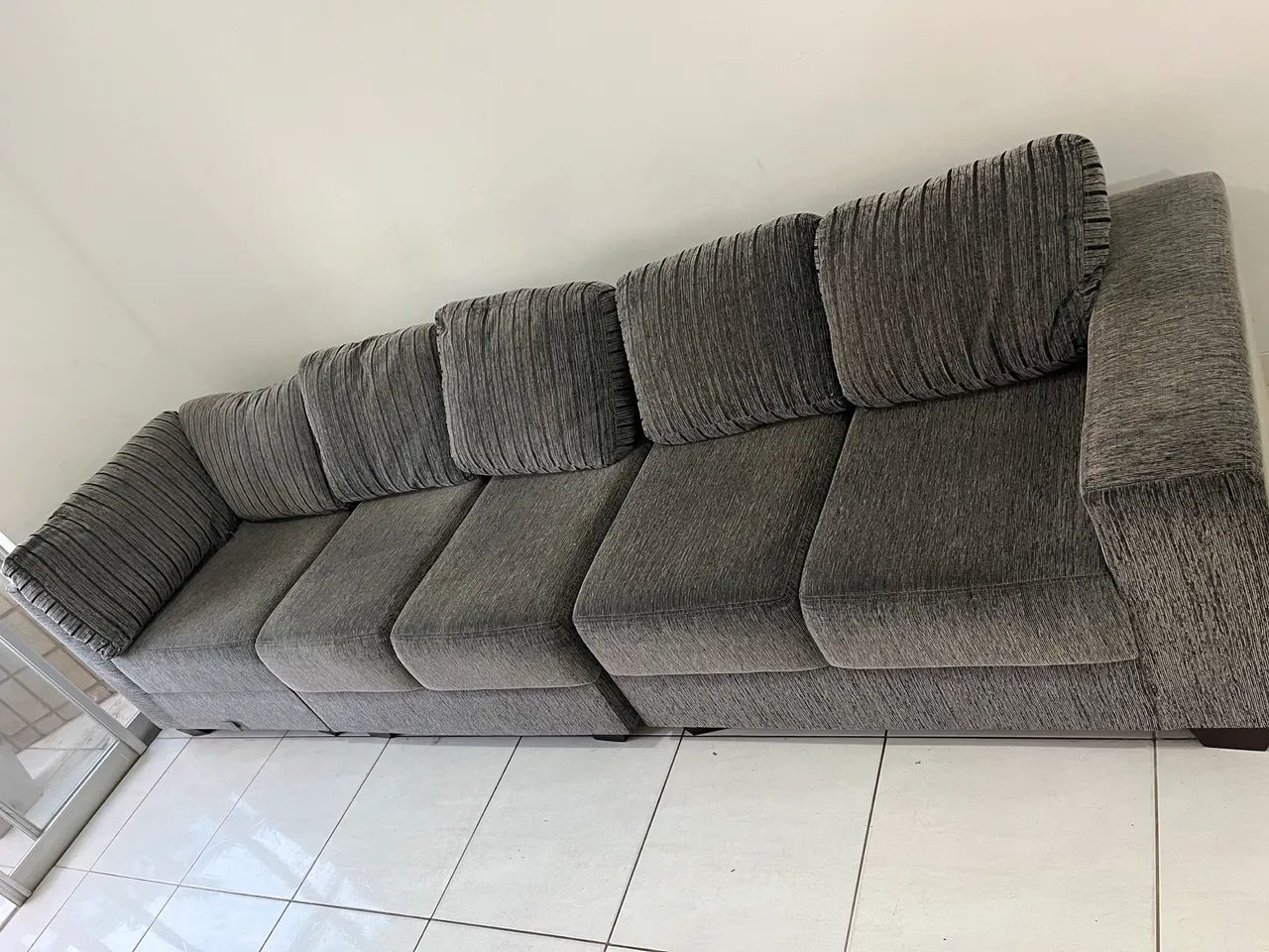 Conjunto sofá cinza modular 3 peças - Foto 2