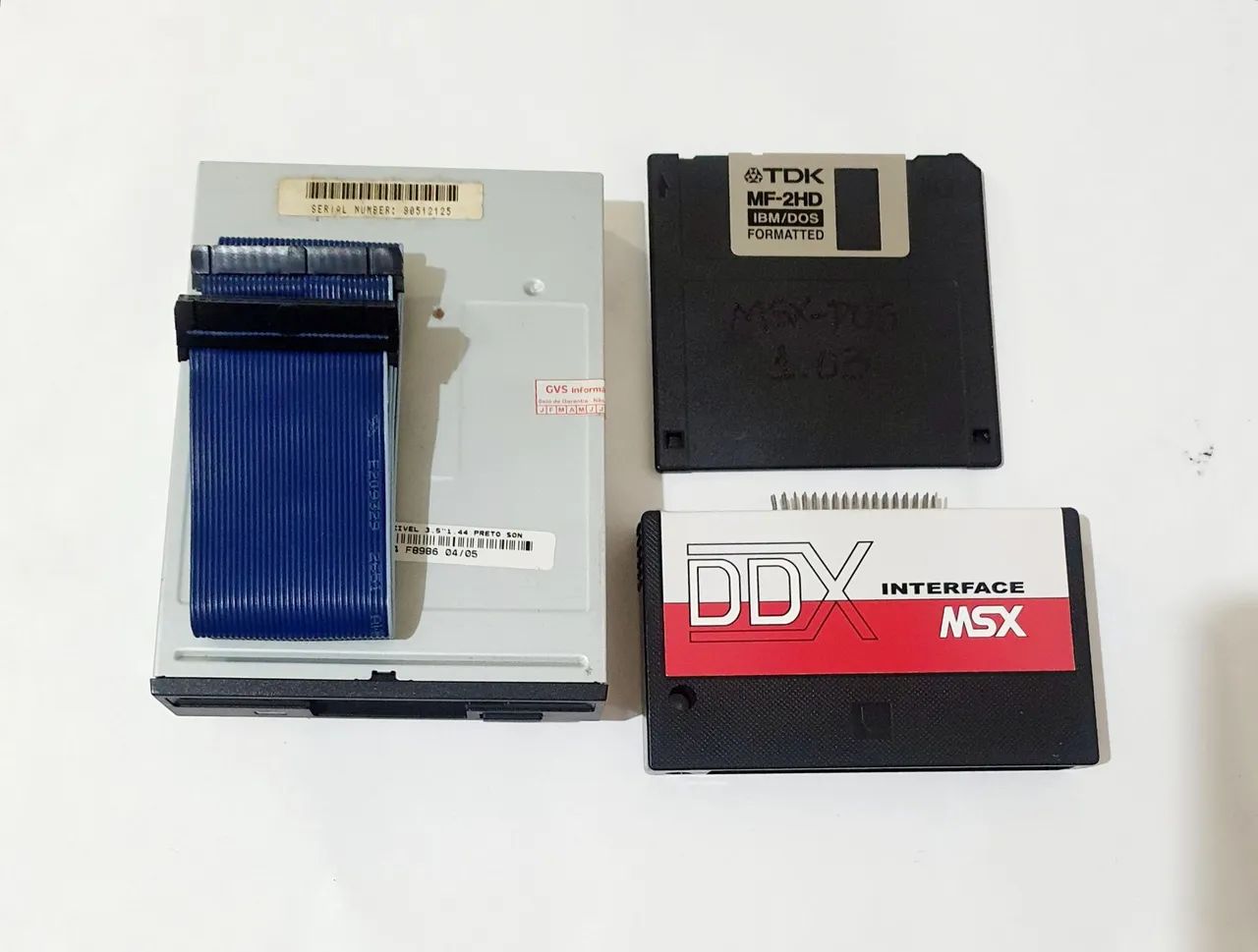 DDX INTERFACE MSX DE DISQUETE COMPLETA +DRIVE CABO DISCO P/ COMPUTADOR MSX ZERADA PERFEITA