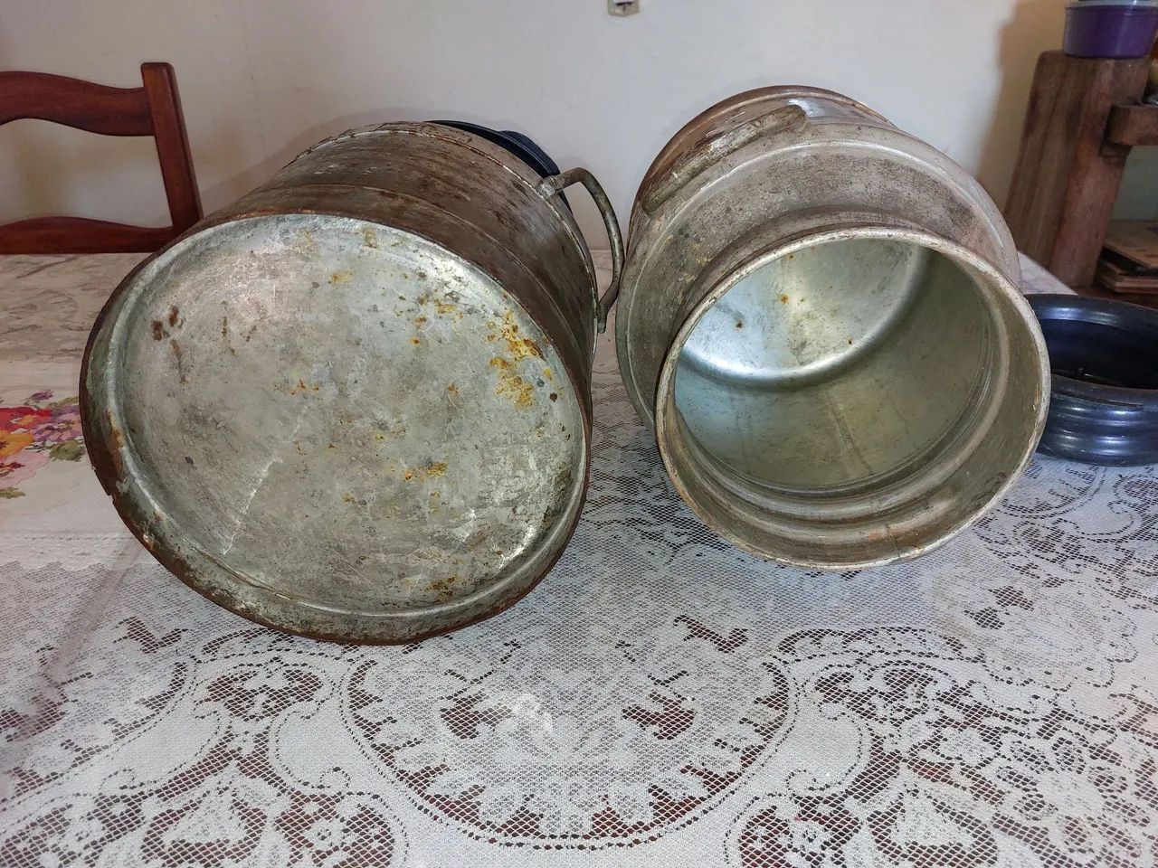 Latões 10 Litros Leite Antiguid Ferro 68x36cm  - Foto 2