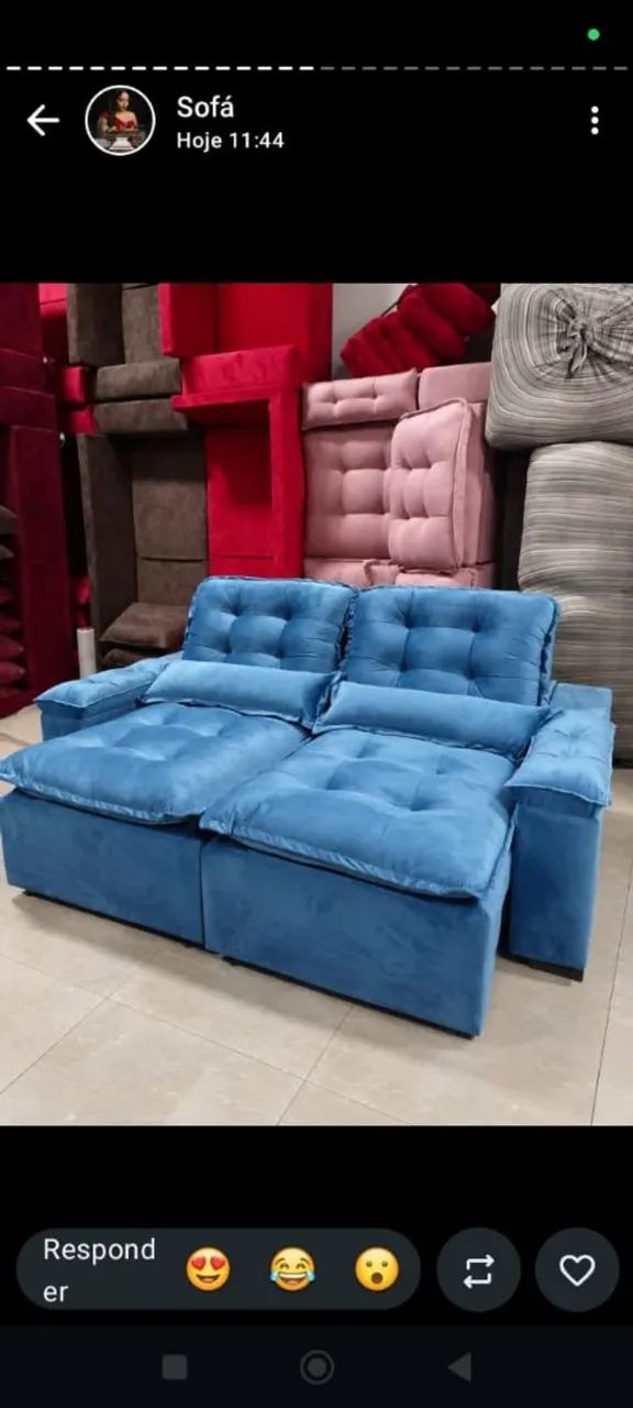 Sofá retrátil 2 lugares promoção 
