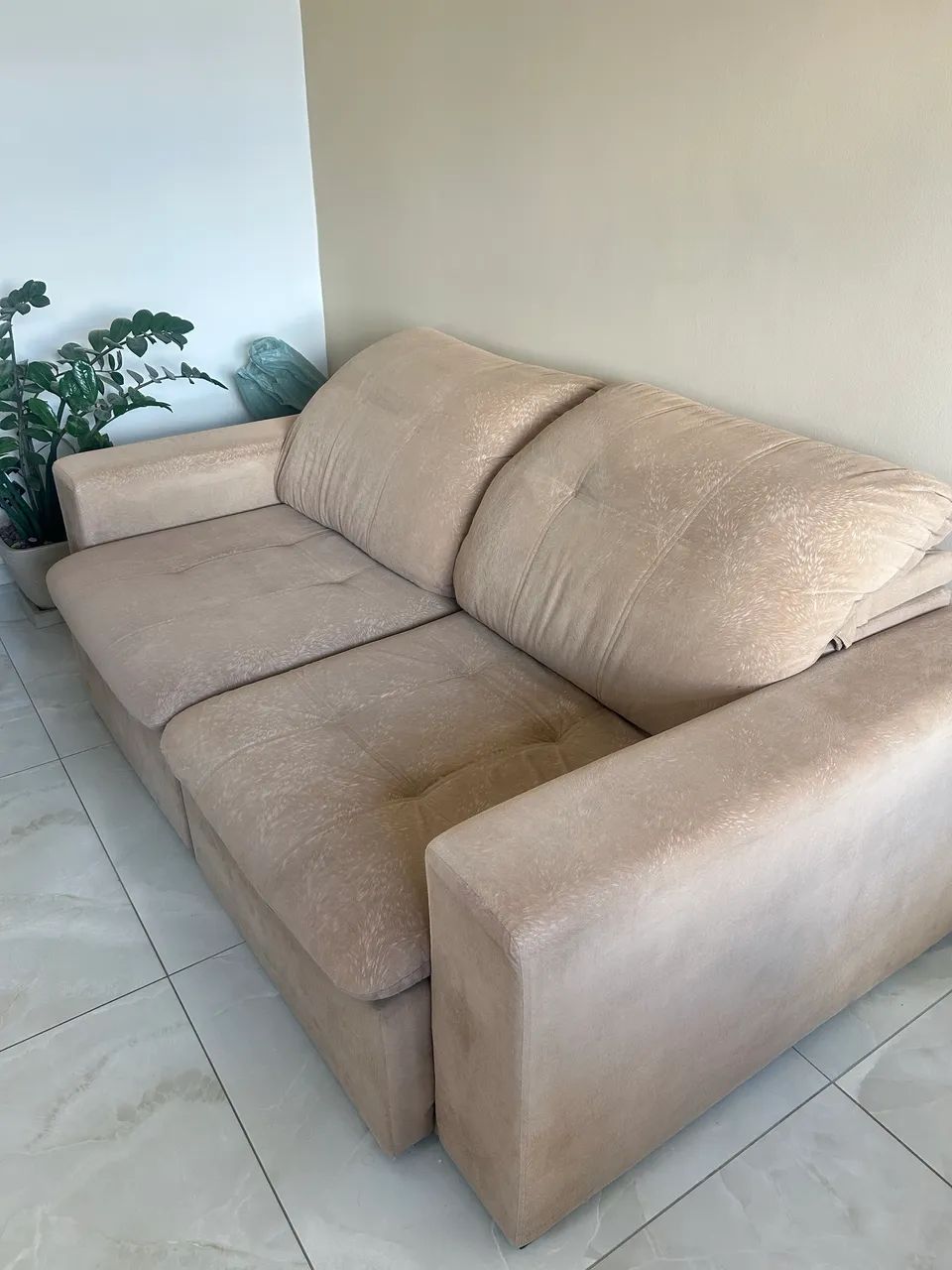 Sofá retrátil higienizado 