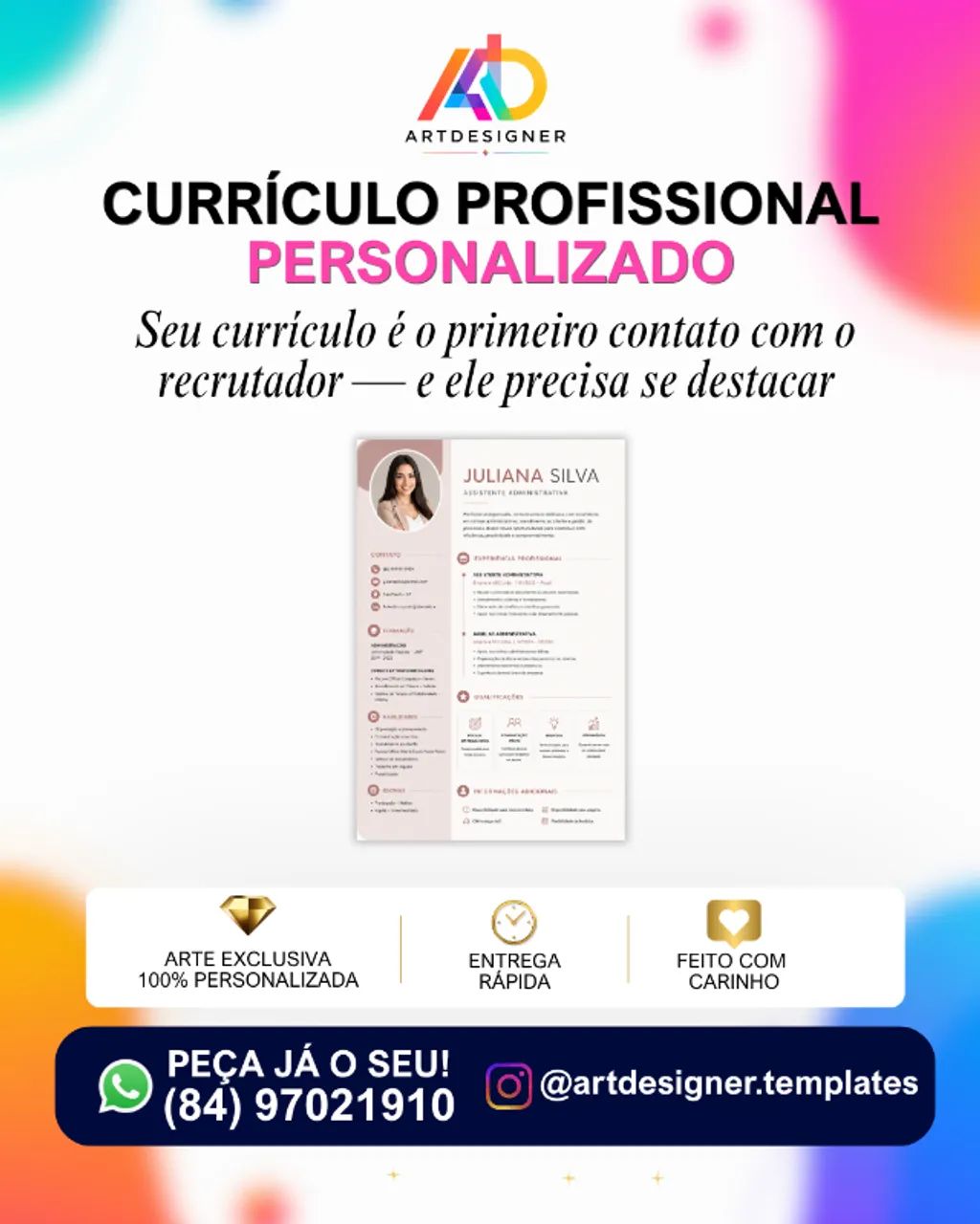 Currículo Profissional Personalizado