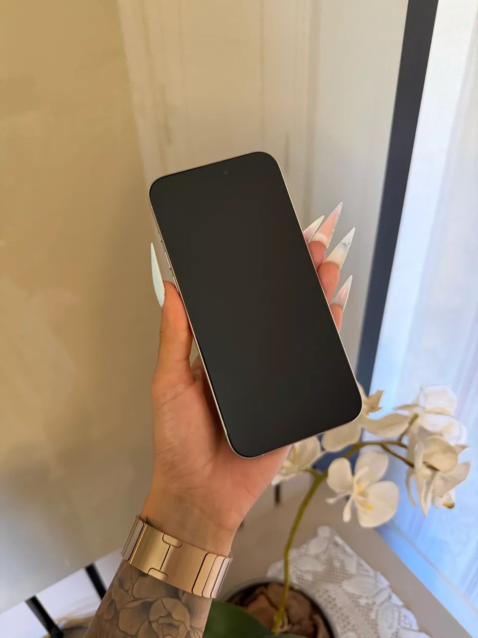 iPhone 15 Pro Max Titânio Branco IMPECÁVEL  - Foto 5
