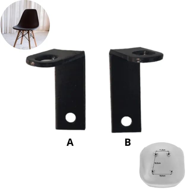 Kit com Chapinhas para Cadeiras Charles Eames Eiffel A/B e C - Foto 5