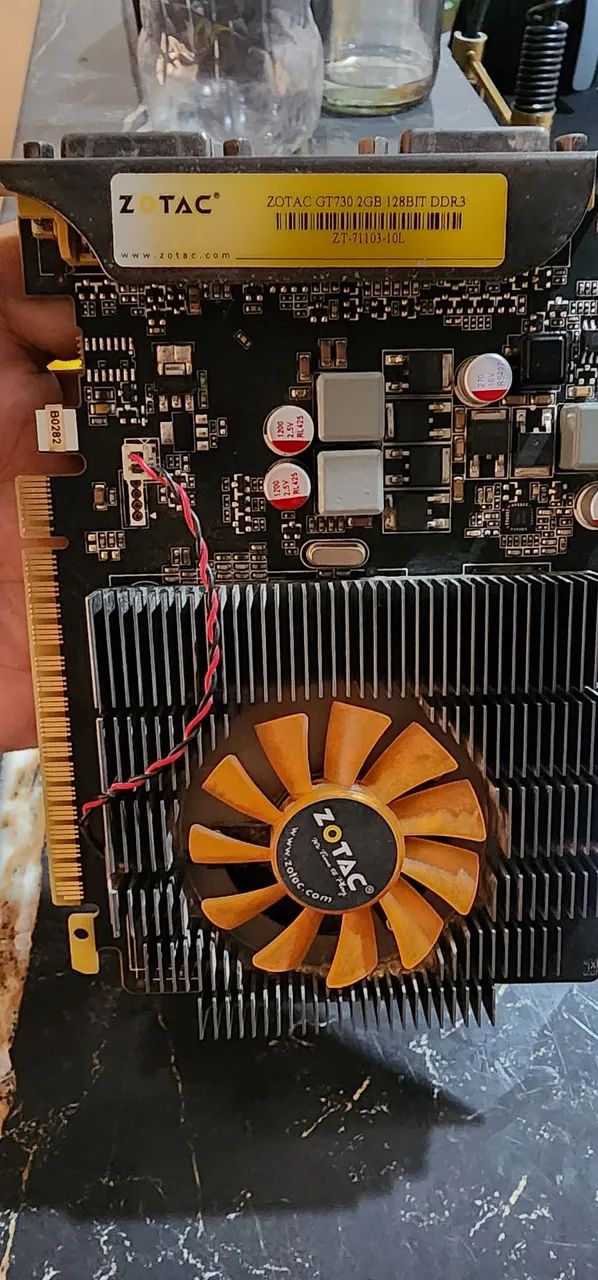 Placa de vídeo Zotac Gt730 2gb DDR3 Funcionando 