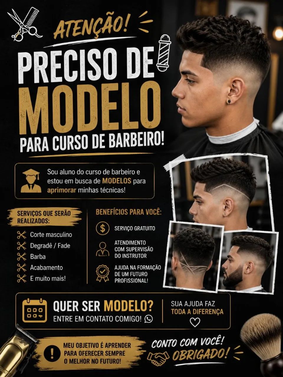 Preciso de modelo para curso 