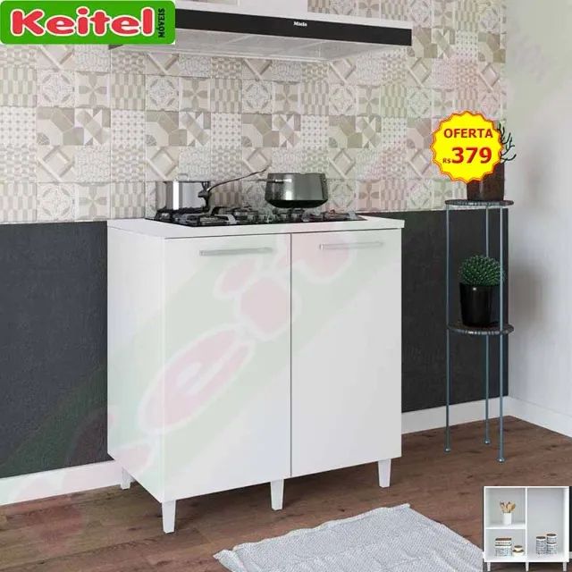 Balcão 2 Portas Bianca 80 Branco