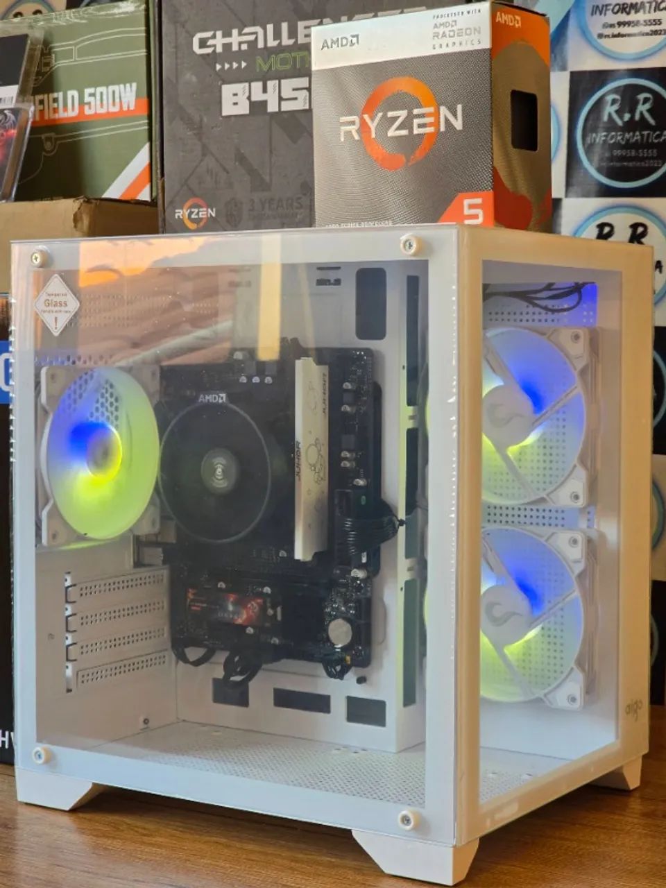 PC GAMER Ryzen5 e Monitor Novo Zero - Foto 4