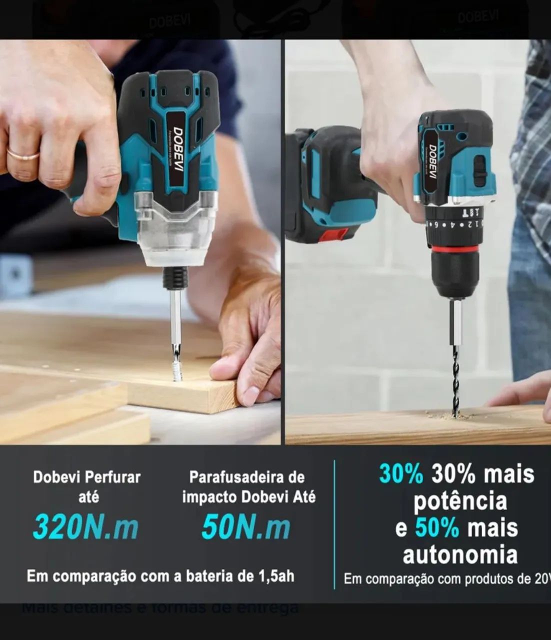 Parafusadeira e chave de impacto  - Foto 2