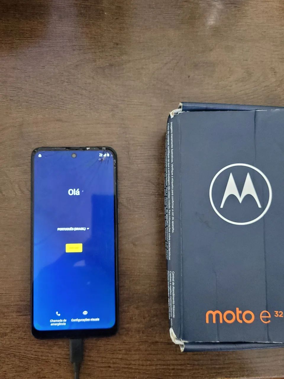 TORRO CELULAR MOTOROLA E32 USADO EM BOM ESTADO COM CAIXA - Foto 5