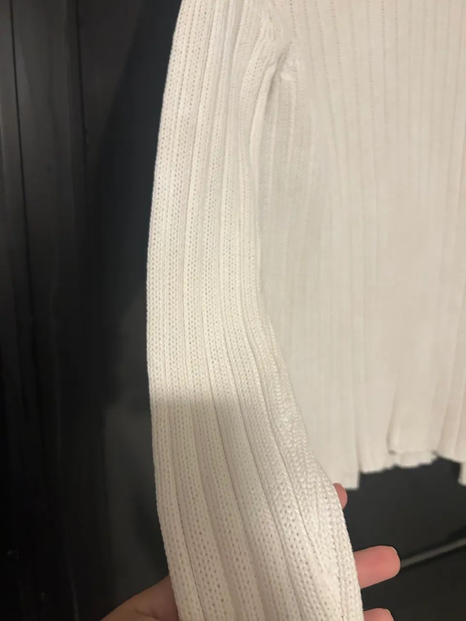 Blusa tricô branca  - Foto 2