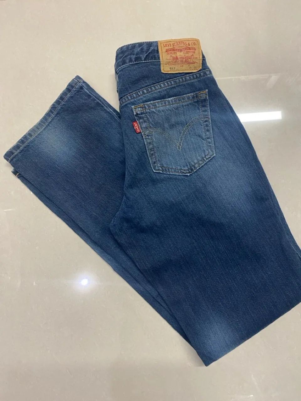 Calça jeans feminina LEVIS  modelo 517 - Foto 5