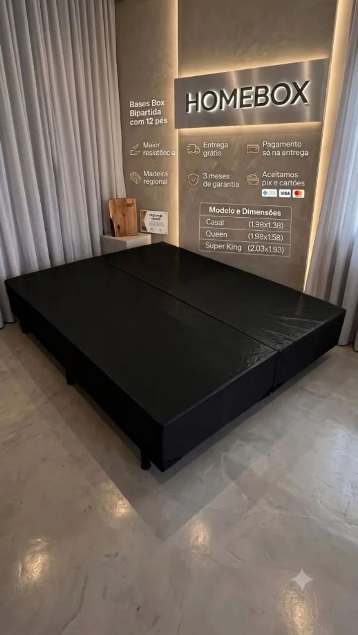 Base Queen Bipartida com 12 Pés R$ 500 | Entrega Grátis - Foto 3