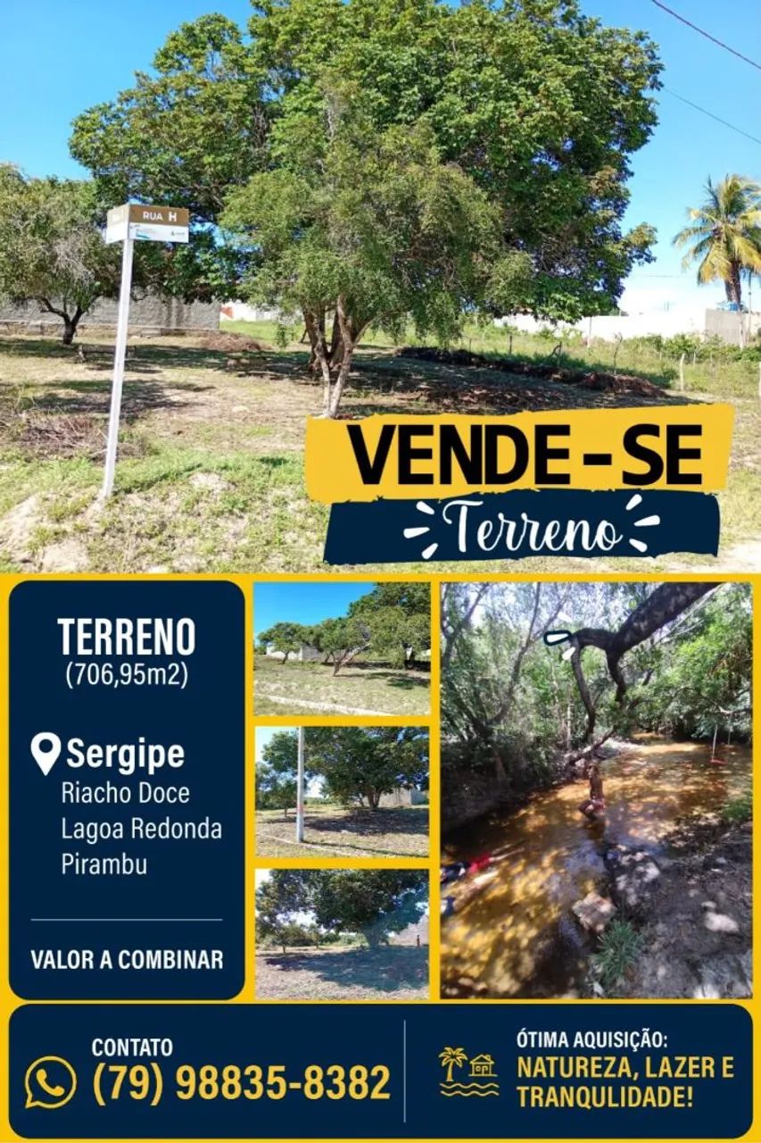 Terreno - Sergipe - Pirambu - Lagoa Redonda 