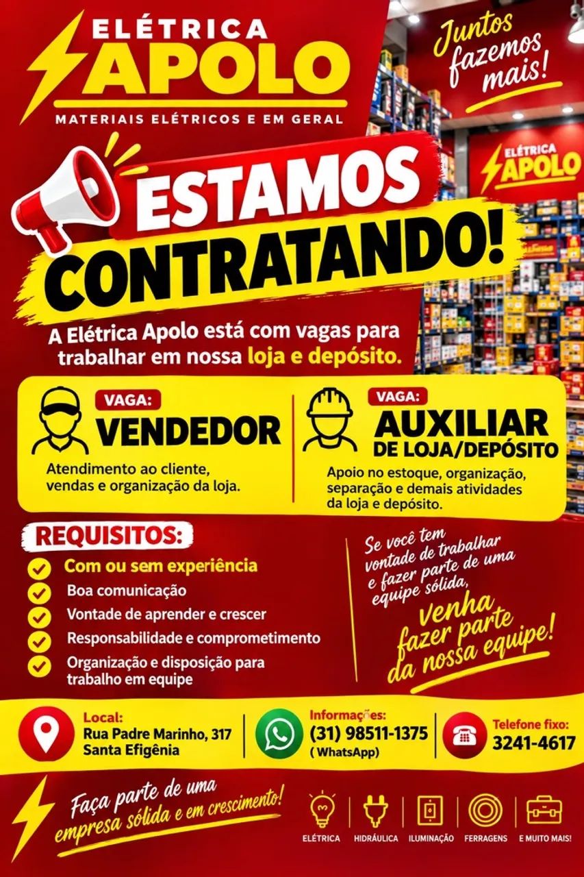Vaga de emprego 