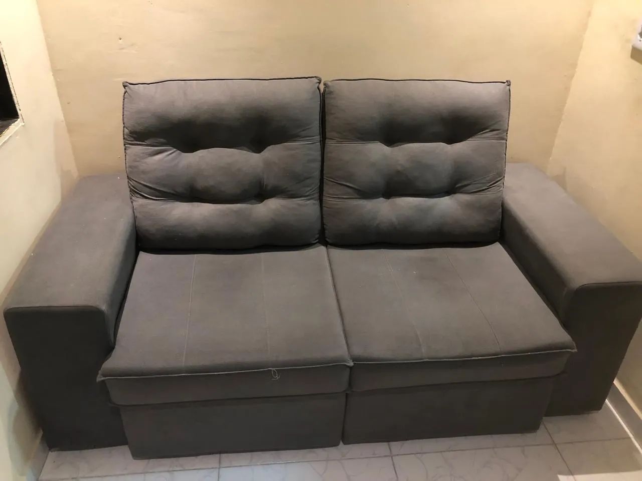 Sofá retrátil 2 lugares 