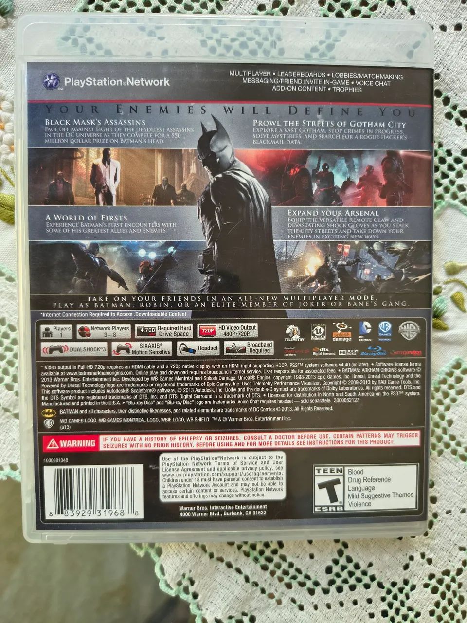 Jogo Batman Arkham Origins ps3 impecável  - Foto 3