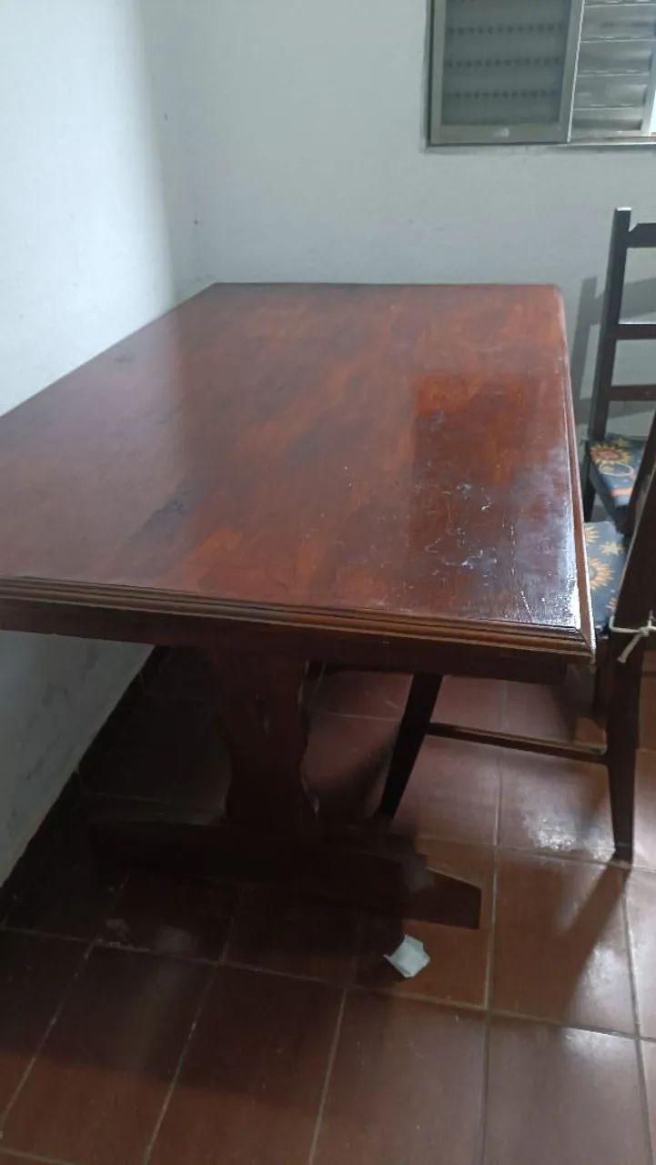 Mesa + 4 cadeiras Madeira maciça  - Foto 2