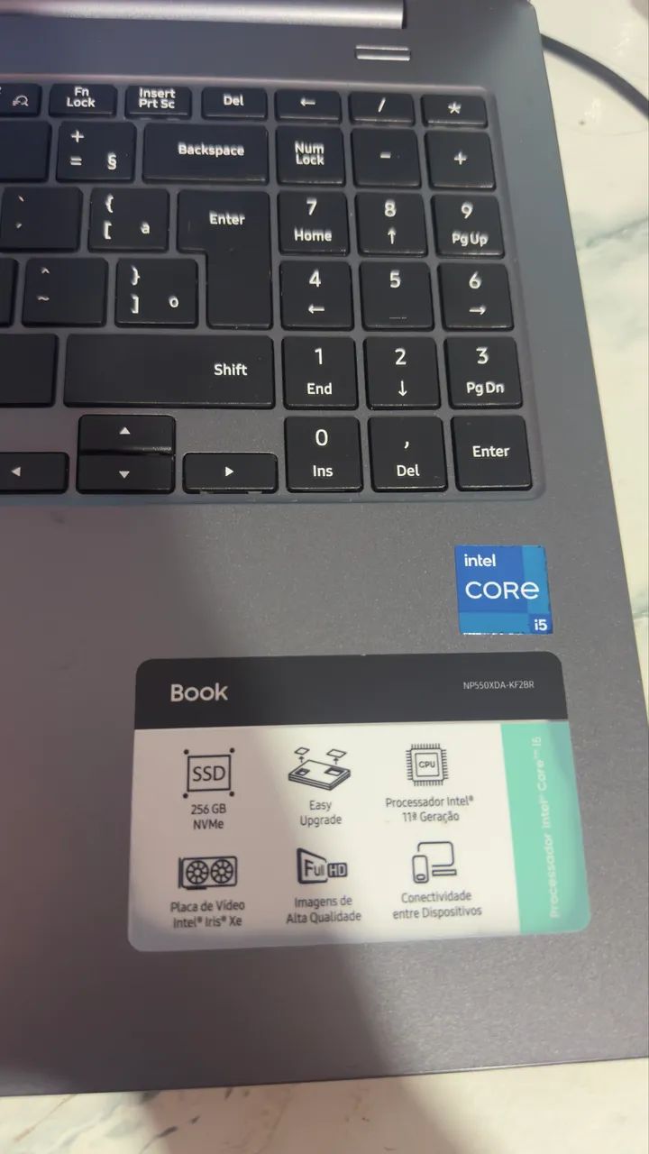 NOTEBOOK SAMSUNG I5 11ª GERAÇÃO SSD 256GB 8GB RAM - Foto 3