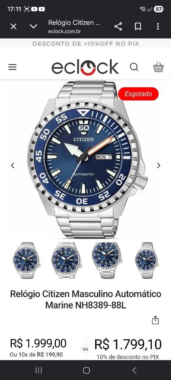 Marin様 Relógio Citizen Diver Mariner Sport Automatic *IMPERDÍVEL* (SÓ