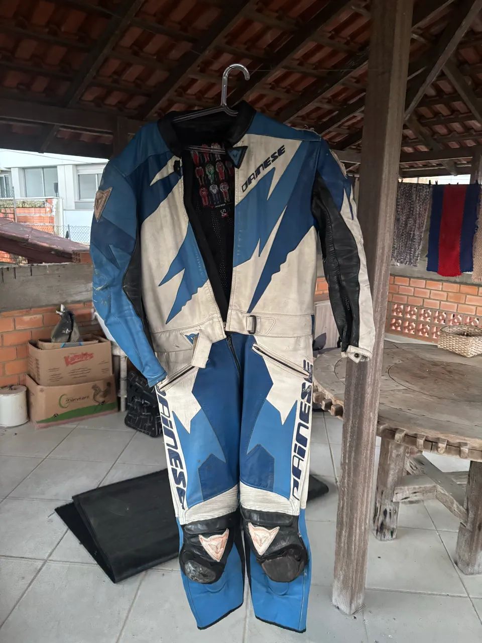 macacão dainese road x2 vintage couro