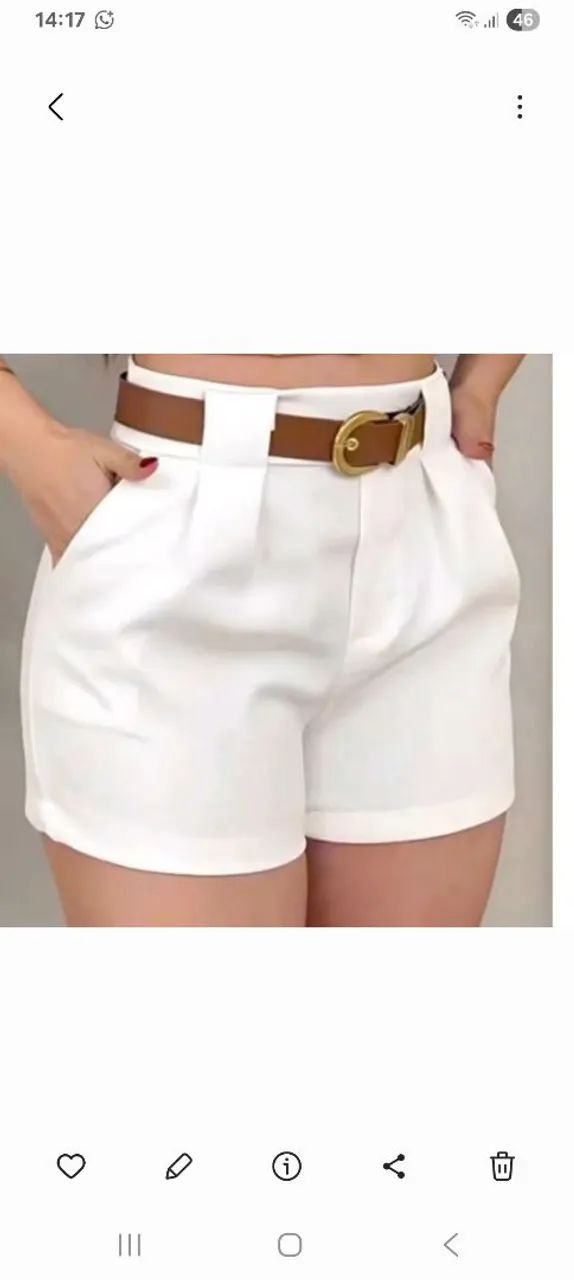 Shorts femininos  tendência