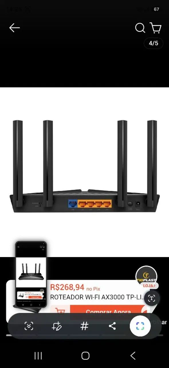Roteador TP Link AX 3000 - Foto 2