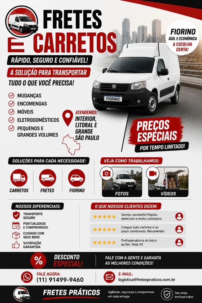 Fretes e pequenos carretos 