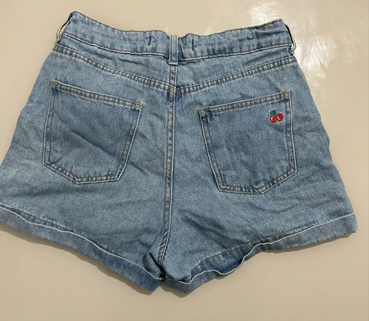 short jeans feminino usado - Foto 3
