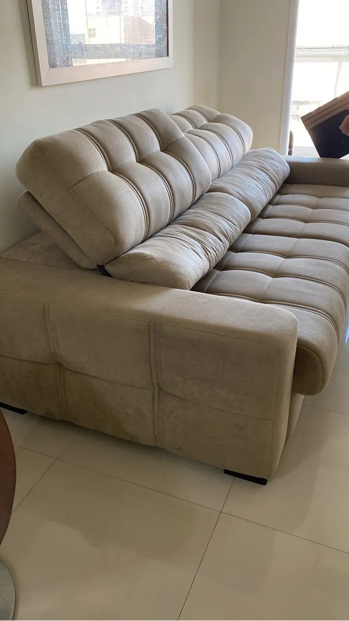 Sofá retrátil e reclinavel 2,25 largura - Foto 4