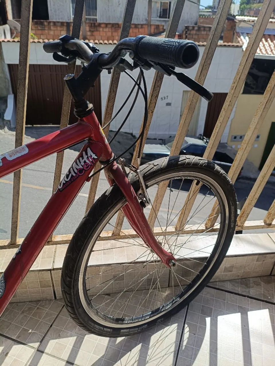Bicicleta aro 26 samy vermelha  - Foto 4