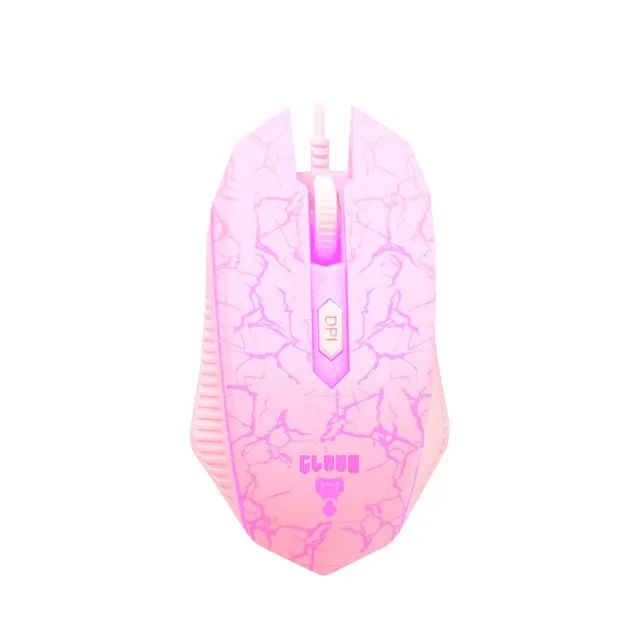 Kit Gamer ROSA Combo Teclado, Mouse, Mousepad e Headset Nightmare Candy - Foto 5