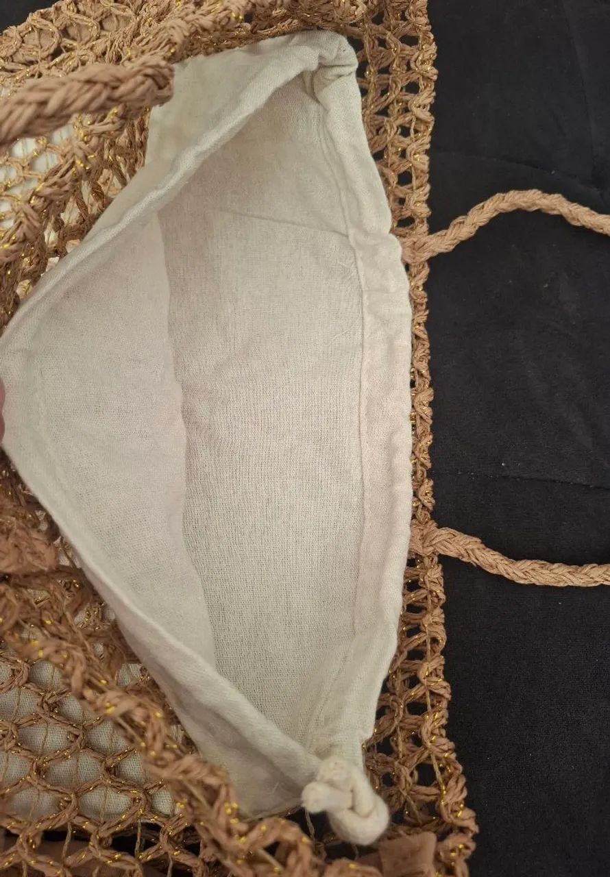 Bolsa Nuxe Paris Original - Nova, Nunca Usada | Estilo Praia e Verão - Foto 3