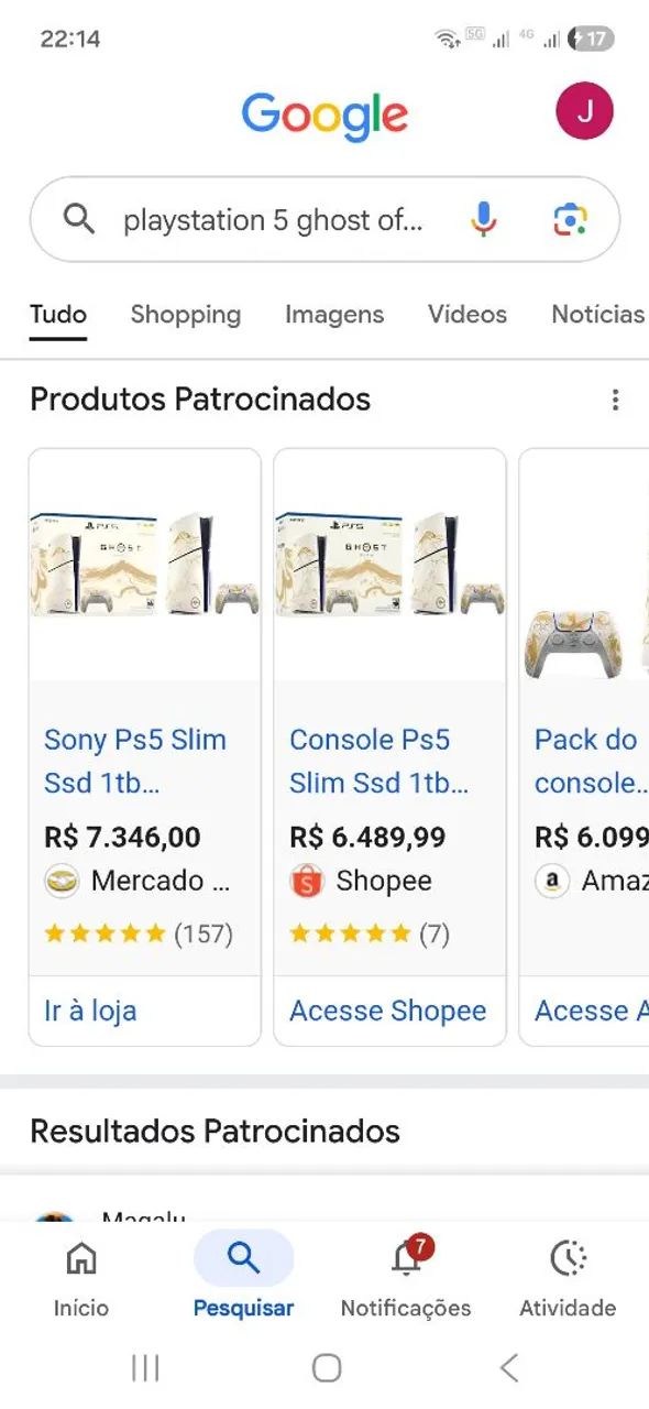 Playstation 5 edição limitada ouro ghost  - Foto 5