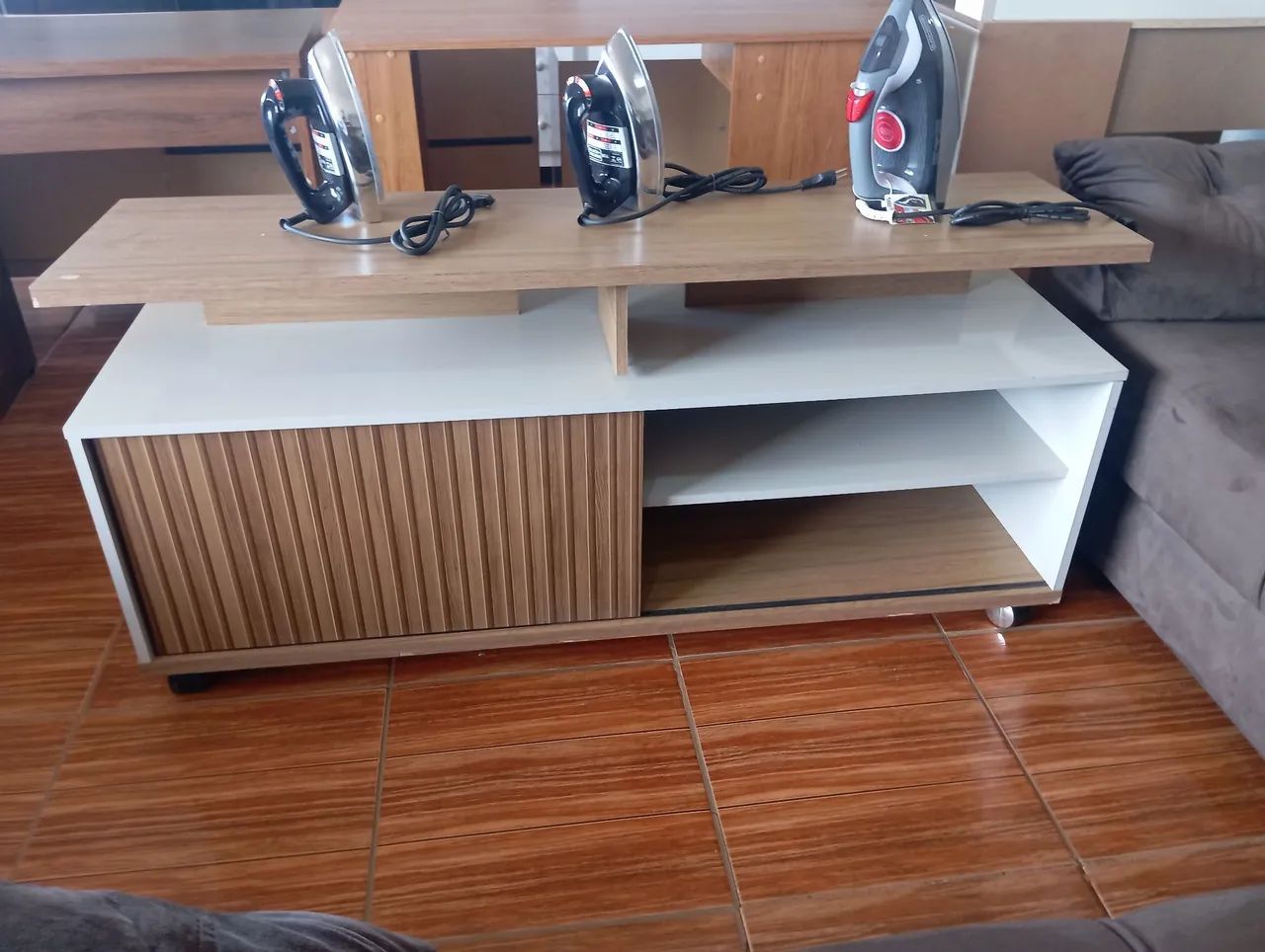 Rack bancada com rodinhas 