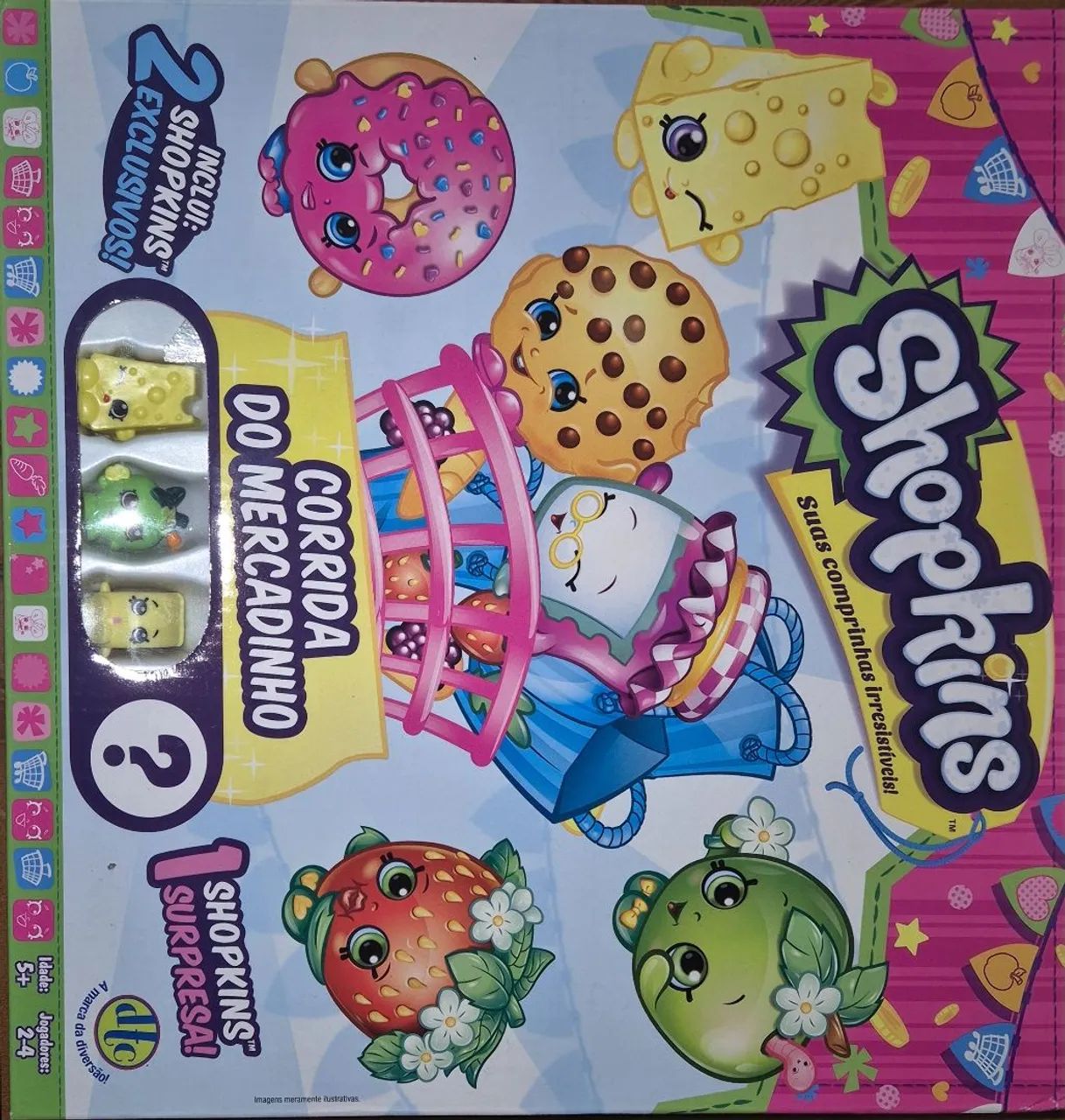 Shopkins corrida do mercadinho com bonecos