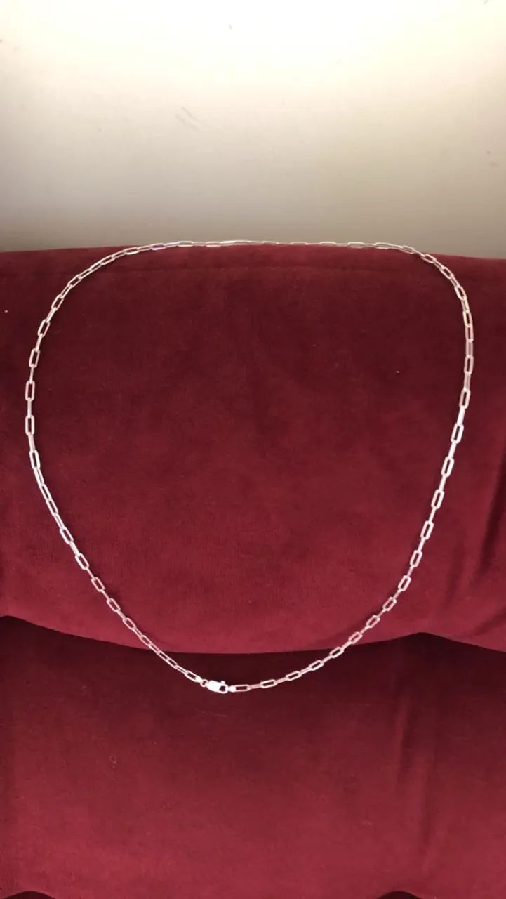 Correntinha de prata 925 de 80cm - Foto 2