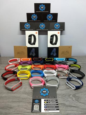 Entrega grátis - MI BAND 4 versão global+ película + 1 pulseira extra - Foto 2