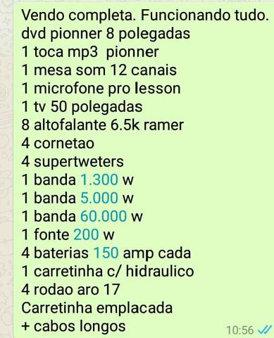 Vendo paredão hidraulico