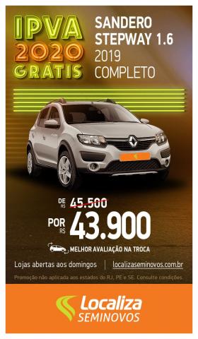RENAULT SANDERO 2018/2019 1.6 16V SCE FLEX STEPWAY EXPRESSION MANUAL